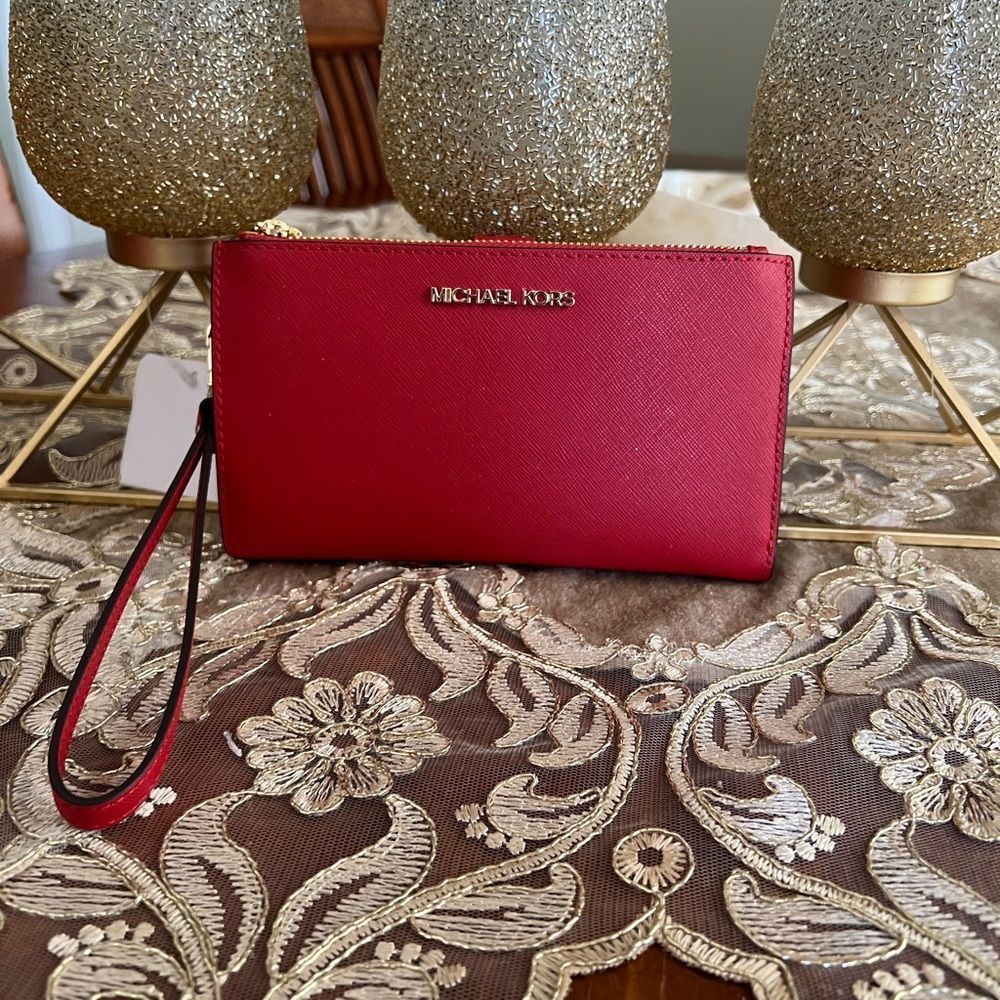 Michael Kors double zipper wristlet - Picture 6 of 7